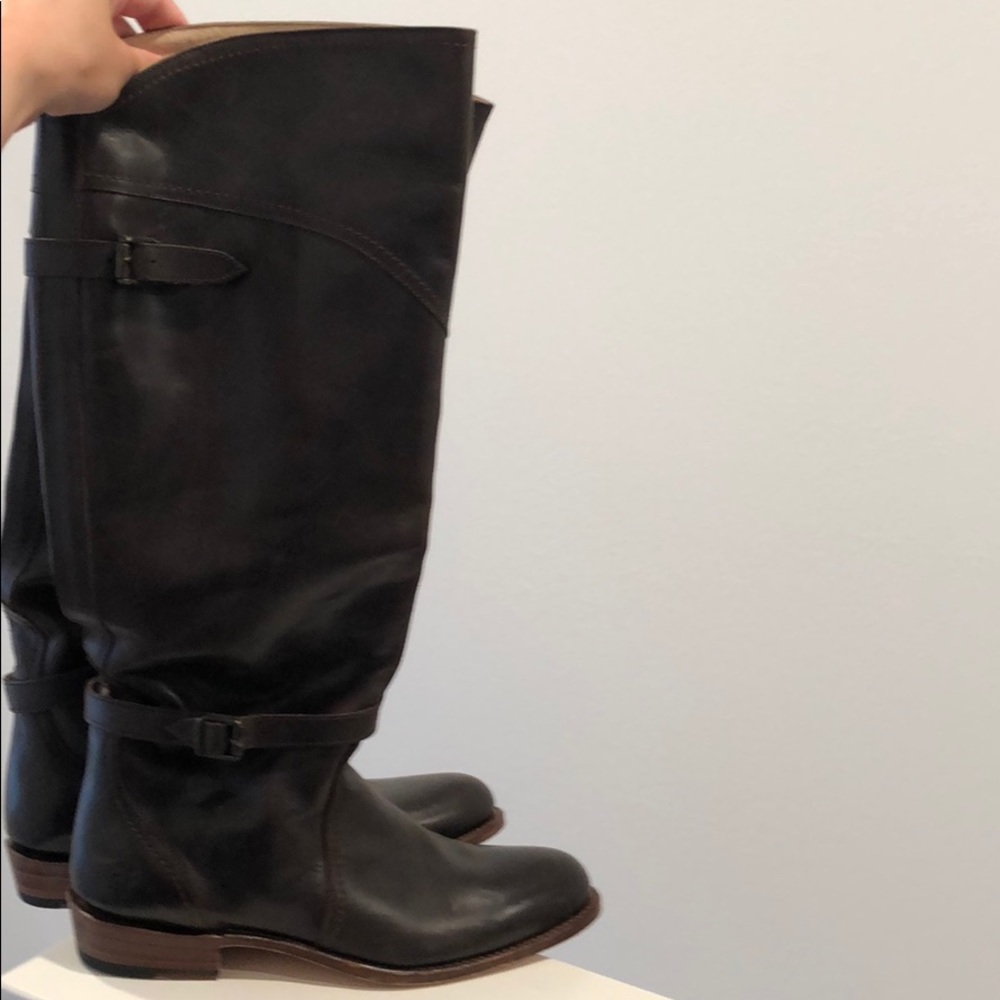 Frye Dark Brown Riding Boots